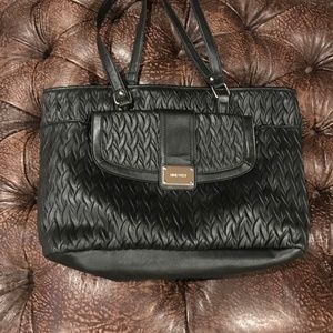 Black Nine West designer tote bag